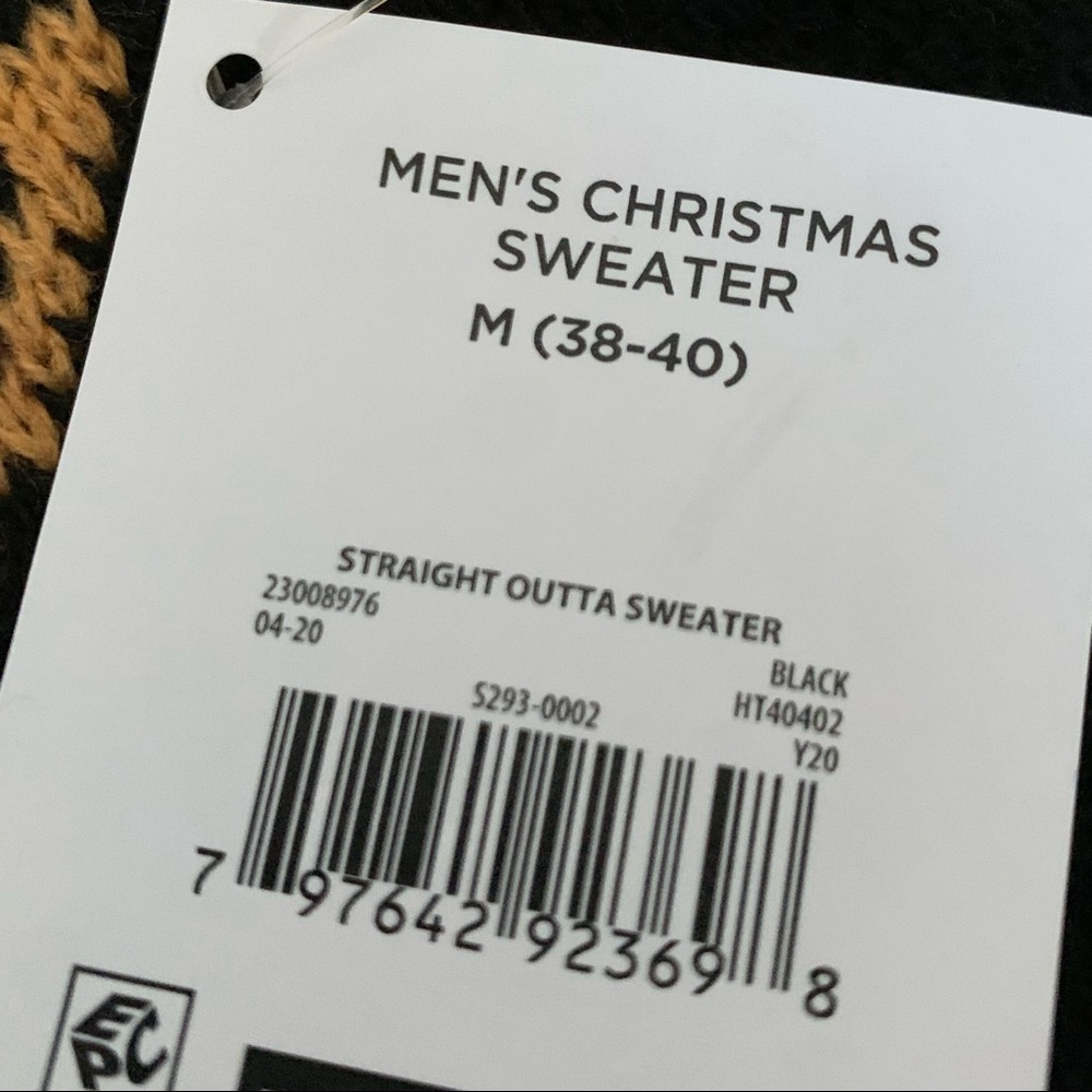 Straight Outta Light-up Ugly Christmas Sweater NWT - Picture 9 of 10